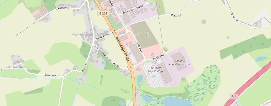 Karte mit der Lage des OBI Markt Bad Oldesloe, Lily-Braun-Straße 62, 23843 Bad Oldesloe