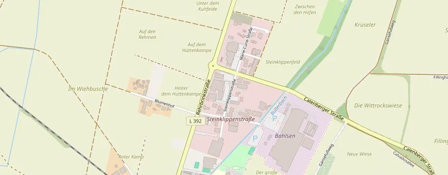Karte mit der Lage des OBI Markt Barsinghausen, Steinklippenstr 5, 30890 Barsinghausen