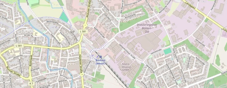 Karte mit der Lage des OBI Markt Borken, Ramsdorfer Postweg 2, 46325 Borken