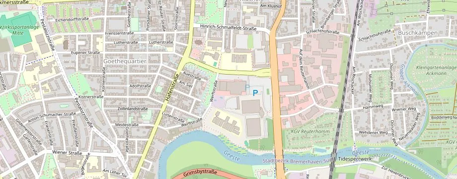 Karte mit der Lage des OBI Markt Bremerhaven, Melchior-Schwoon-Str. 3, 27576 Bremerhaven