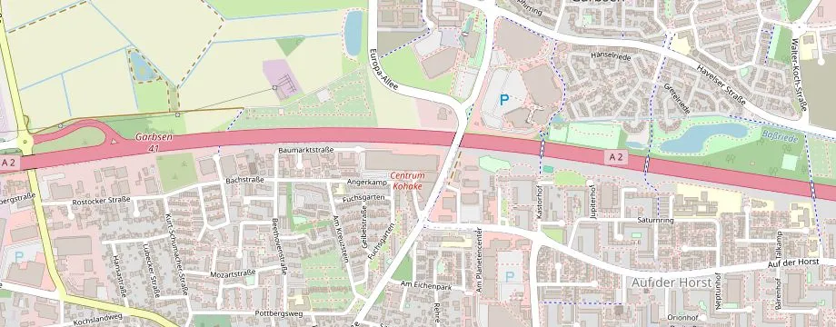 Karte mit der Lage des OBI Markt Garbsen, Berenbostelerstr. 76, 30823 Garbsen
