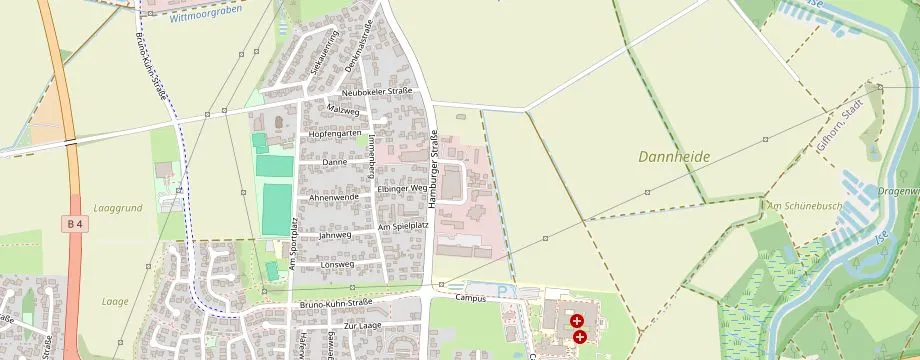 Karte mit der Lage des OBI Markt Gifhorn, Im Paulsumpf  3, 38518 Gifhorn