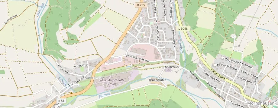 Karte mit der Lage des OBI Markt Gladenbach, Jacob-Heuser-Str. 4, 35075 Gladenbach