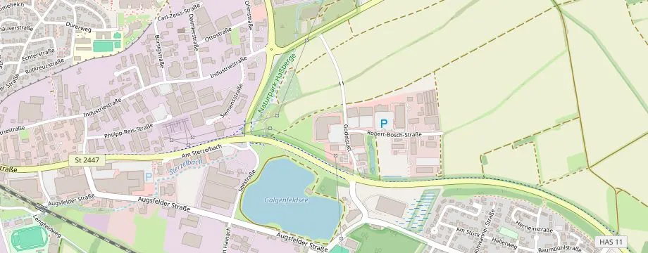 Karte mit der Lage des OBI Markt Hassfurt, Godelstatt 5, 97437 Hassfurt