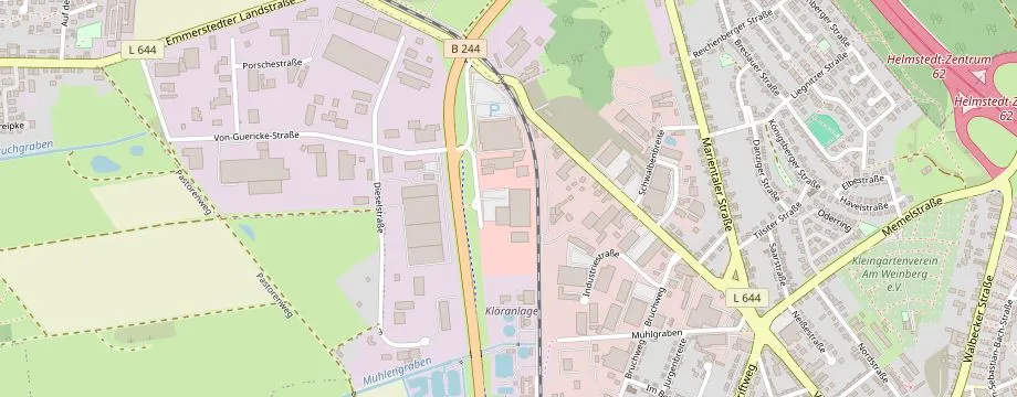 Karte mit der Lage des OBI Markt Helmstedt, Werner-von-Siemens-Str. 6, 38350 Helmstedt