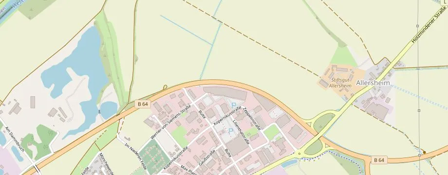 Karte mit der Lage des OBI Markt Holzminden, Zeppelinstr. 30, 37603 Holzminden