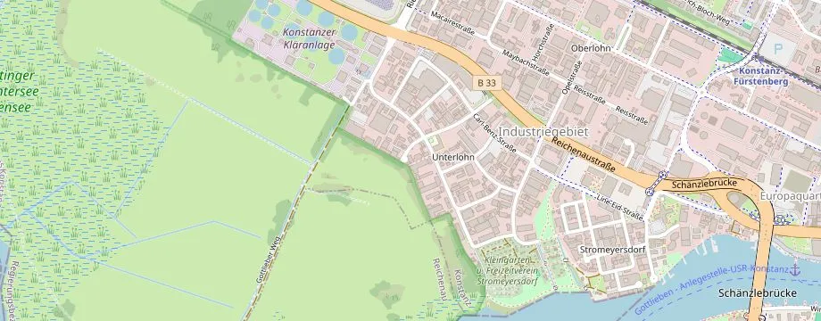 Karte mit der Lage des OBI Markt Konstanz, Carl-Benz-Str. 13, 78467 Konstanz