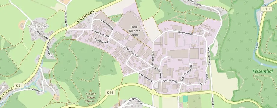 Karte mit der Lage des OBI Markt Lindlar, Schlosserstr. 17, 51789 Lindlar