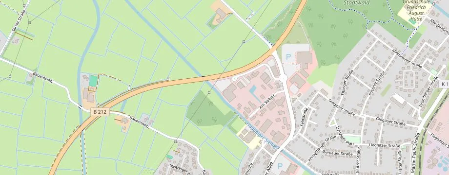 Karte mit der Lage des OBI Markt Nordenham, An der Sielbrücke 10, 26954 Nordenham