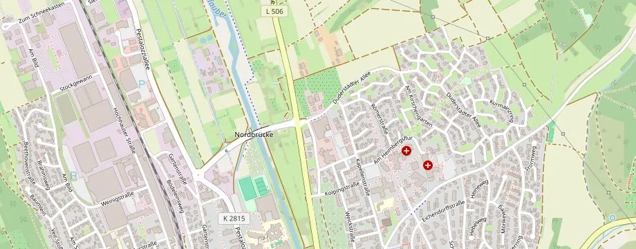 Karte mit der Lage des OBI Markt Tauberbischofsheim, Duderstädter Allee 33, 97941 Tauberbischofsheim